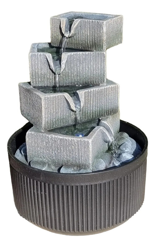 Fuente De Agua Mediana Cascada Minimalista Moderna
