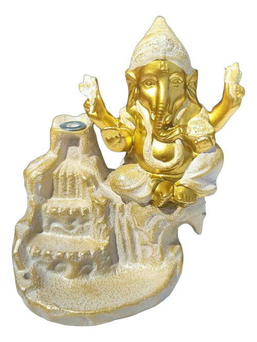 Porta Cono Fuente Humo Ganesh Ceramica 11 Cm Zen