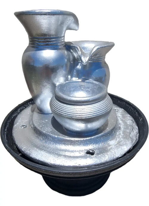 Fuente De Agua Mediana Cascada Cromada Super Oferta!!!