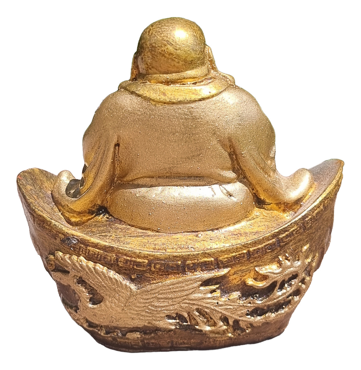 Buda Feliz Suerte Abundancia Dinero Importado Bali 10cm - Imagen 4