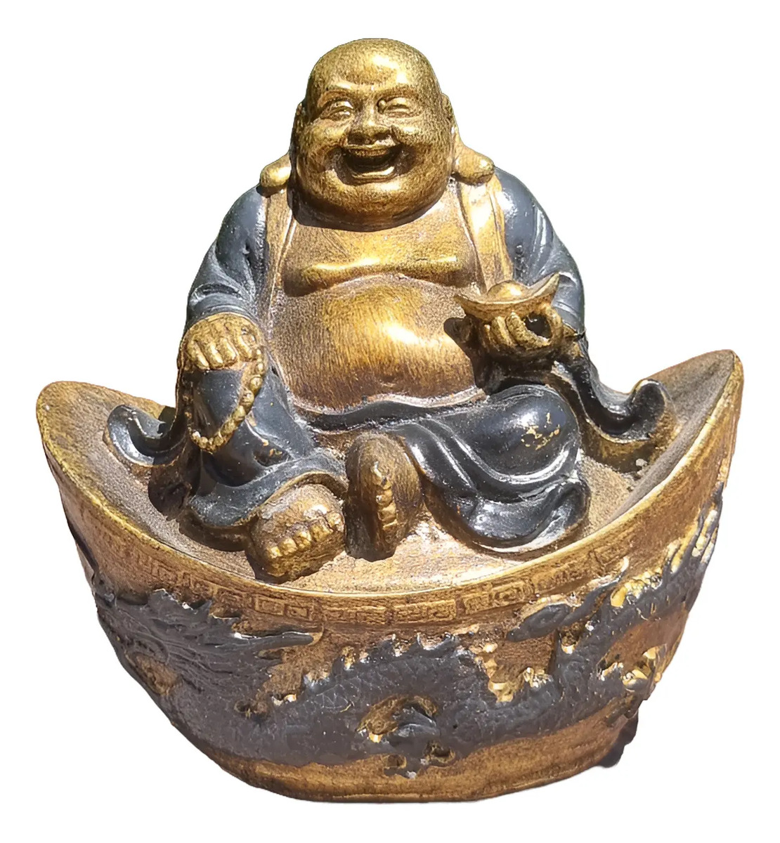 Buda Feliz Suerte Abundancia Dinero Importado Bali 10cm - Imagen 11