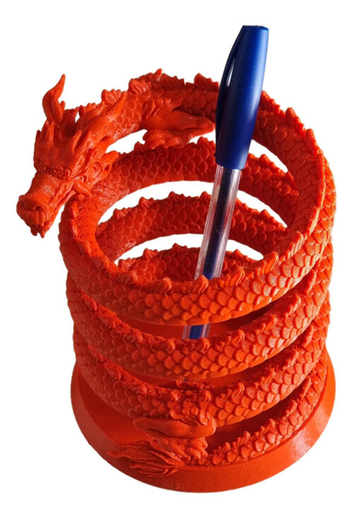Lapicero Zen Dragon En Espiral Simboliza Control Del Tiempo
