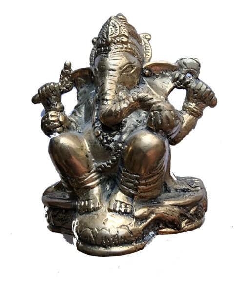 Ganesha Antiguo Dios Hindu Ganesh India Bronce Importada