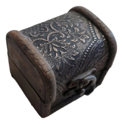 Cofre Baul Baules De Madera Cajon  Alhajero Souvenirs 6cm