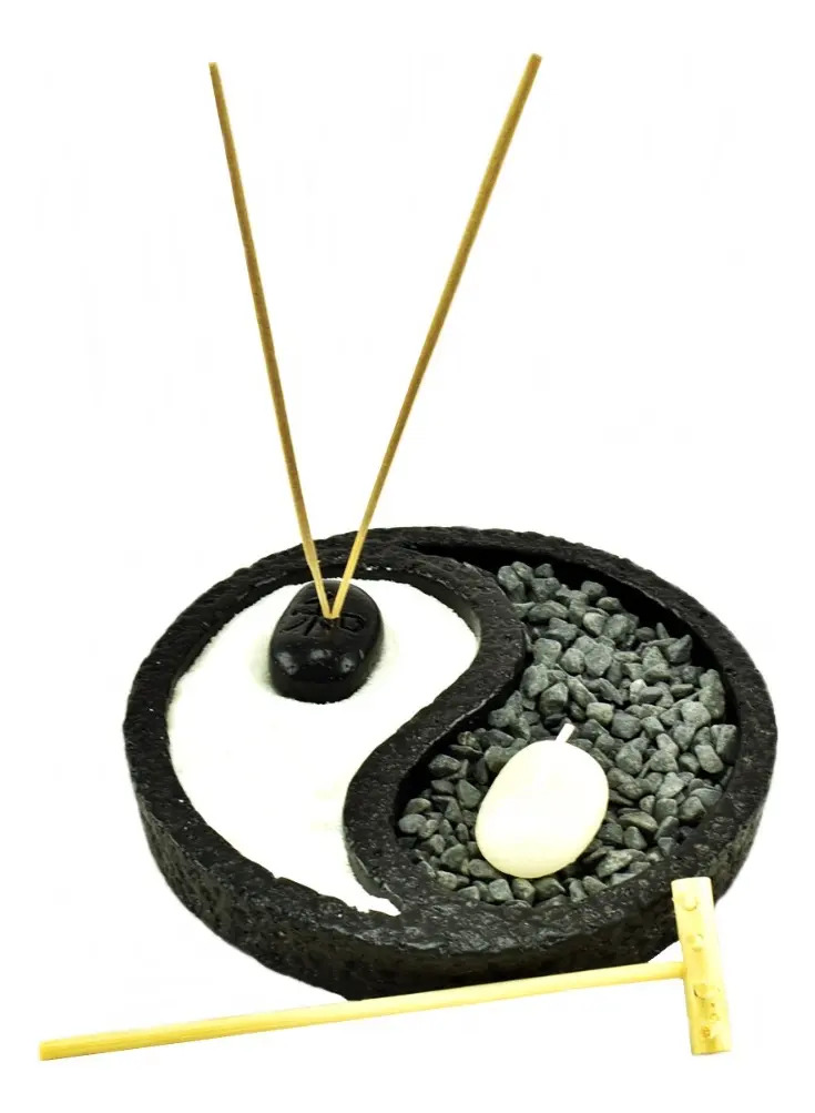 Jardín Zen Yin Yang Sahumerio Feng Shui Meditación Armonía - Imagen 3