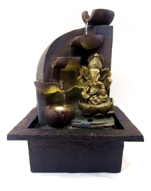 Fuente De Agua Mediana Cascada Relajación Ganesh Oferta!!