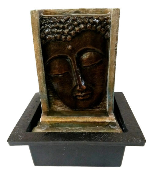 Fuente De Agua Mediana Cascada Cara Buda Relajación Oferta!!