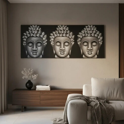 Cuadros De Buda 60 X 150cm Artesanales Importados Indonesia