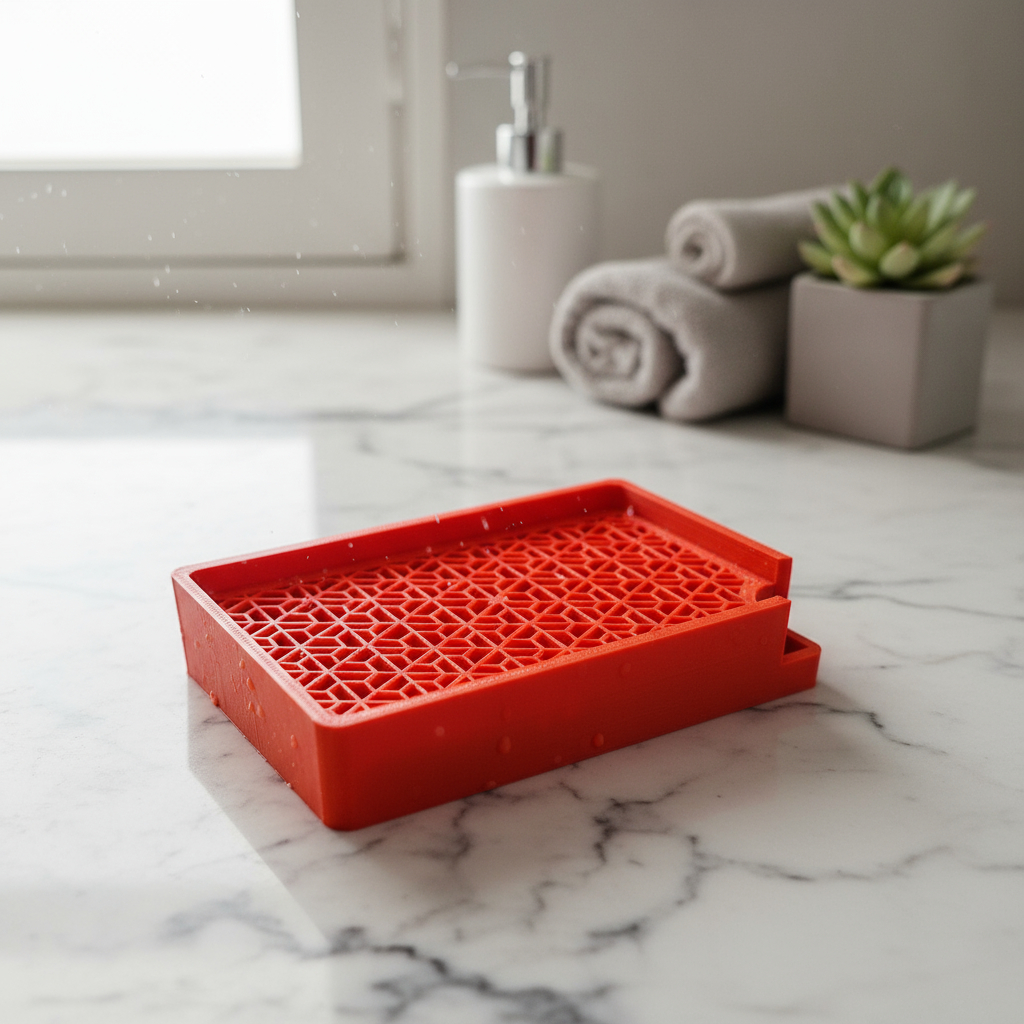 Jabonera Organizador Jabon Baño Parametrico Arabe Armonia 3d - Imagen 4