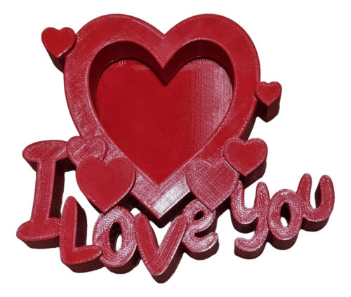 Regalo San Valentín Portarretrato Novia Novio Te Amo I Love