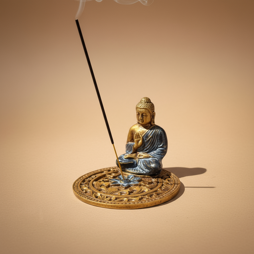 Porta Sahumerios Buda Mandala Grande Bali 15cm - Imagen 18