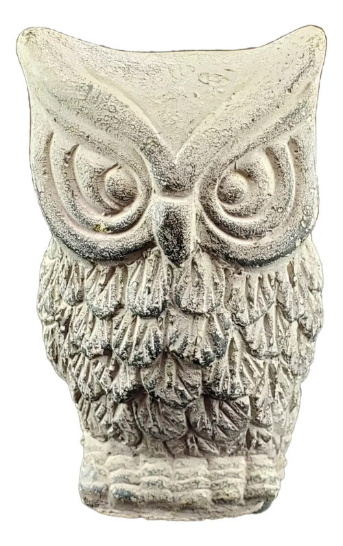 Figura Buho Lechuza Plumas Animal Decoracion Interior Hogar
