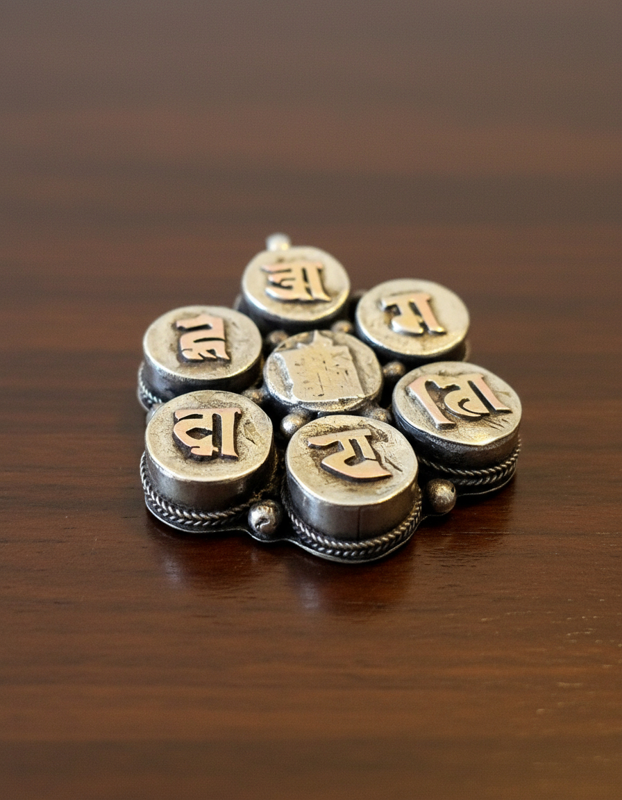 Dijes Importados Metal Mantra Suerte Fortuna Éxito Amor Paz - Imagen 14