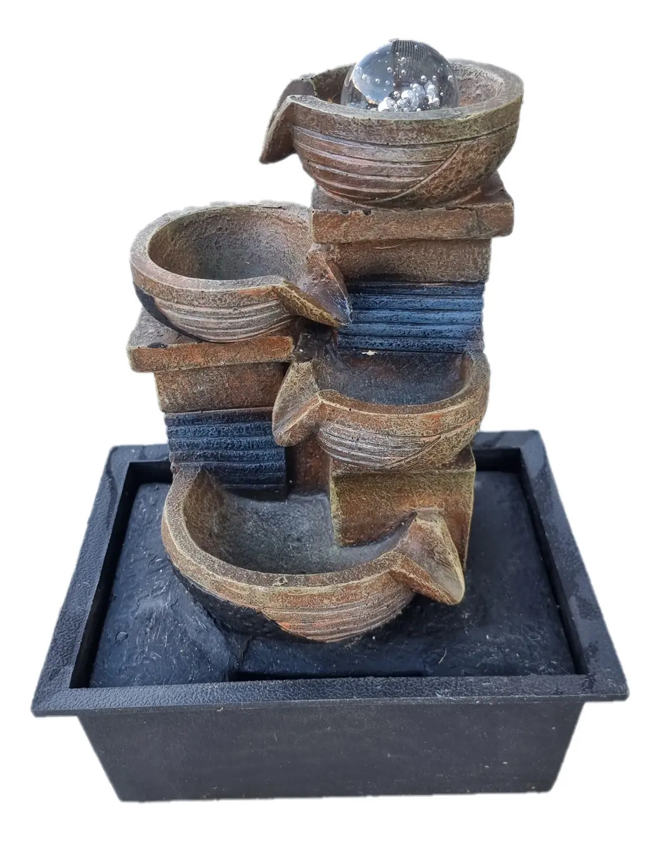 Fuente De Agua Mediana Cascada Relajación Esfera Oferta!!!