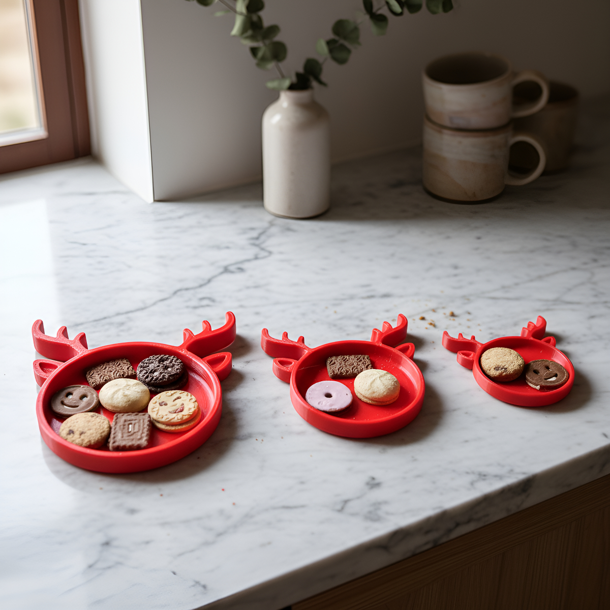 Plato Decorativo Live Thai Reno Plástico 15 Cm Rojo - Imagen 4