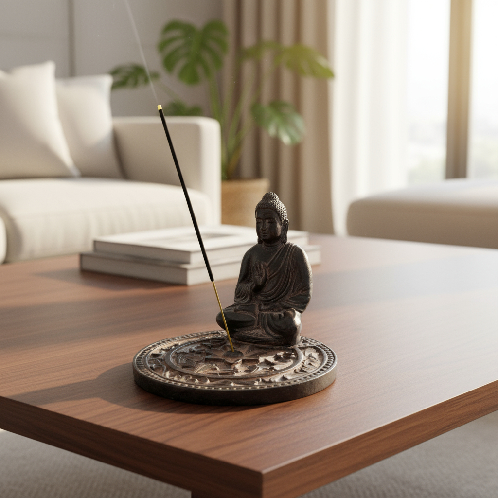 Porta Sahumerios Buda Mandala Grande Bali 15cm - Imagen 23