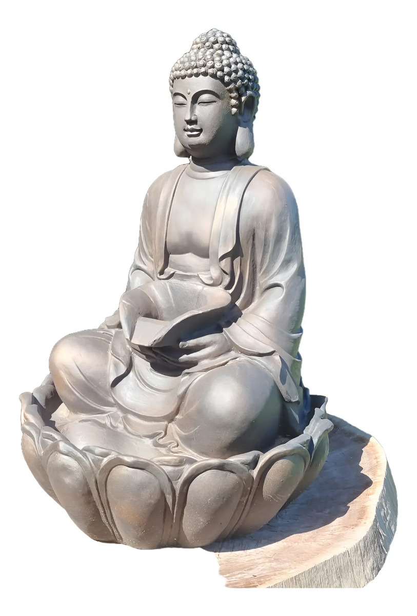 Fuente De Agua Gigante 90cm Buda Deco Budismo Zen Cascada Ct - Imagen 3