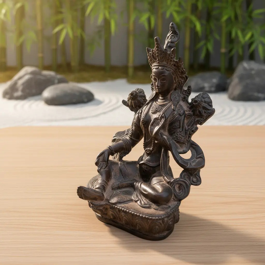 Buda Tara Sabiduria Compasion Bendicion Paz Armonia 20cm - Imagen 2