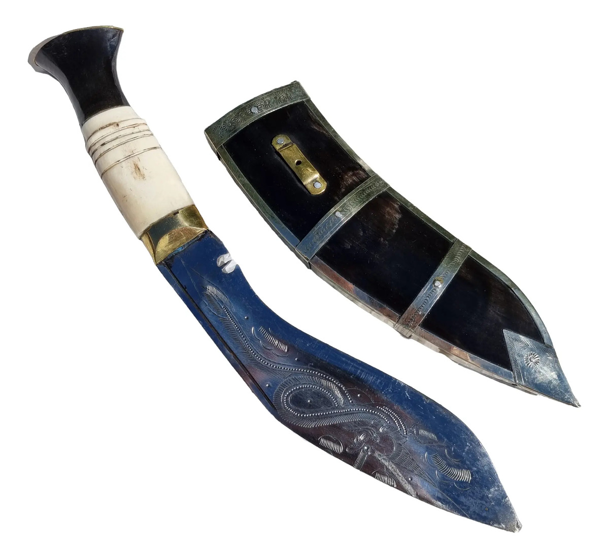 Cuchillo Kukri Con Funda Hecho A Mano En Nepal 35,5cm - Imagen 8