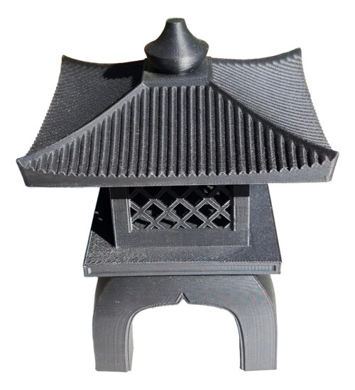 Escultura Lampara Pagoda Japonesa 3d Interior Exterior 21cm