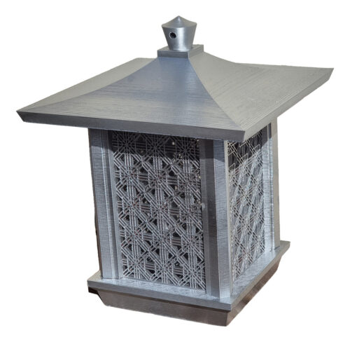 Escultura Lampara Pagoda Japonesa 3d Interior Exterior 26cm