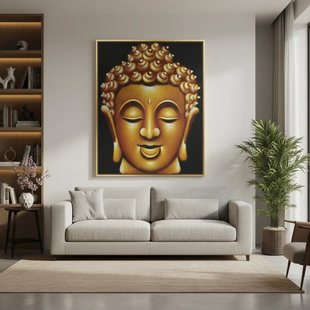 Cuadros De Buda 60 X 80cm Artesanales Importados Indonesia - Imagen 2