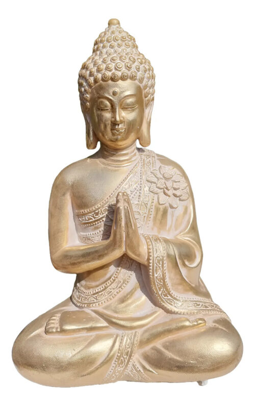 Buda Meditando Lotos Estatua Sentado Deco Zen 31cm