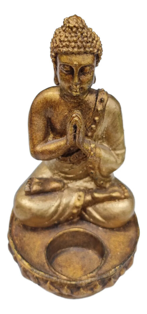 Buda Porta Velas Reflaxion Meditacion Paz Armonia Bali 18cm