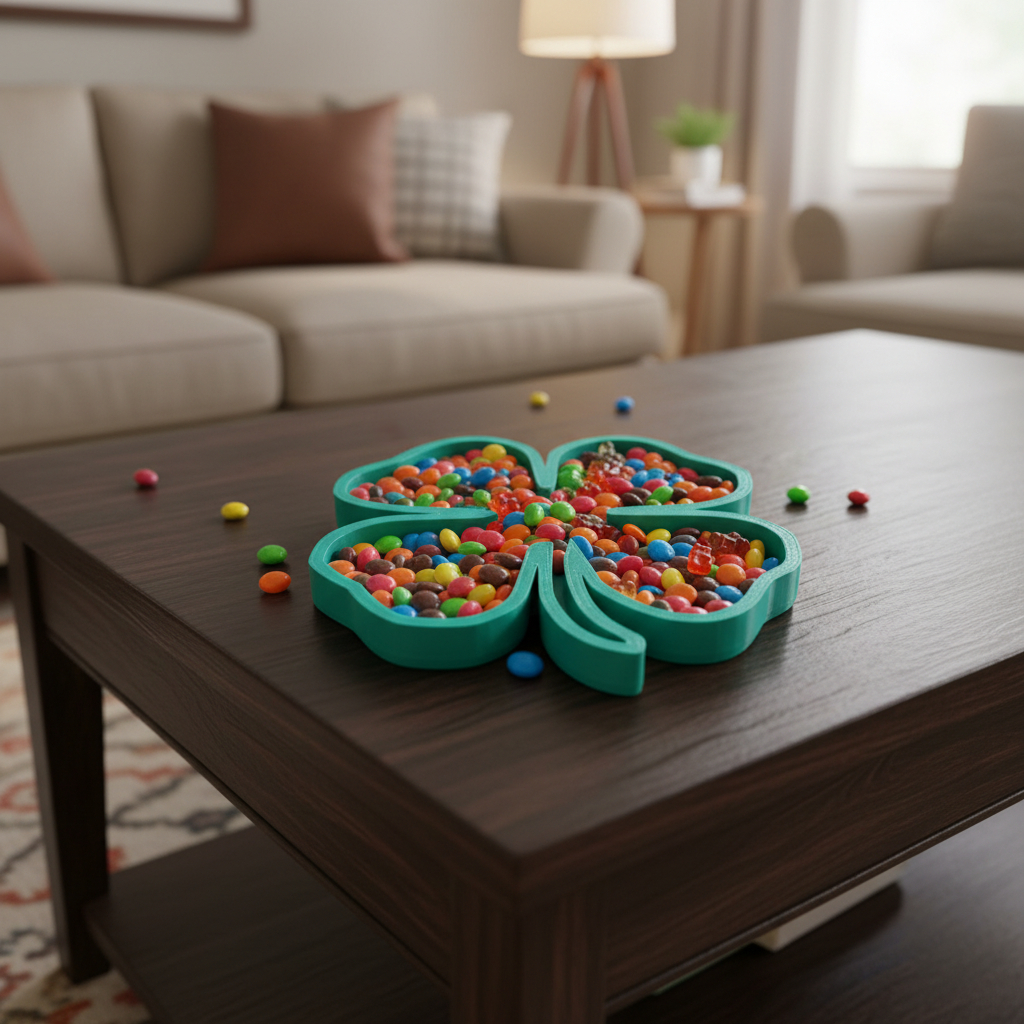 Plato Decorativo Abs Trebol 4 Hojas Suerte 16 Cm - Imagen 6