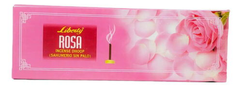 Sahumerios Dhoop Sin Palo Liberty Fragancia Rosa India 10 Unidades