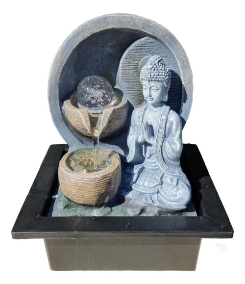 Fuente De Agua Mediana Cascada Buda Esfera Oferta!!!