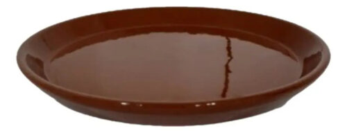 Plato Playo N°14 Fuente Barro Esmaltado Rustico Terrina