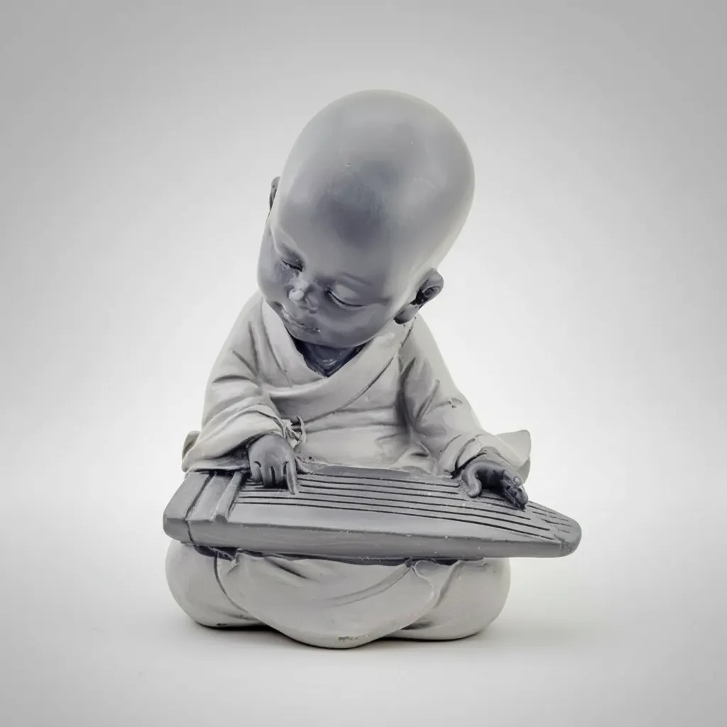Figura Decorativa Niño Buda Deco Zen Armonia Paz - Imagen 5