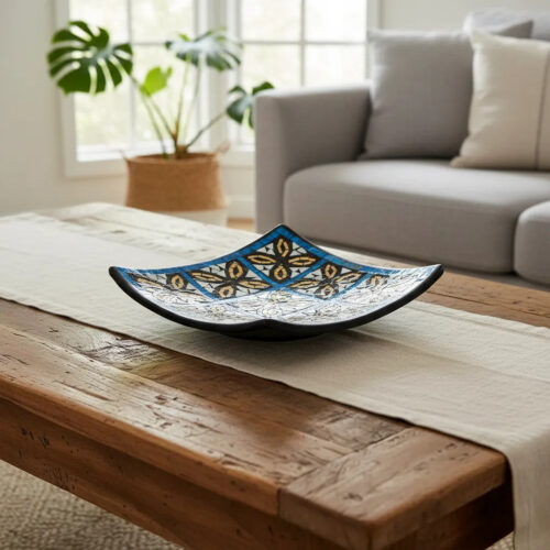 Plato De Venecitas Bali Centro De Mesa 30cm Cuadrado