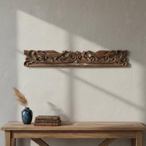 Cuadro Frizo Talla De Madera Bali Indonesia 120cm